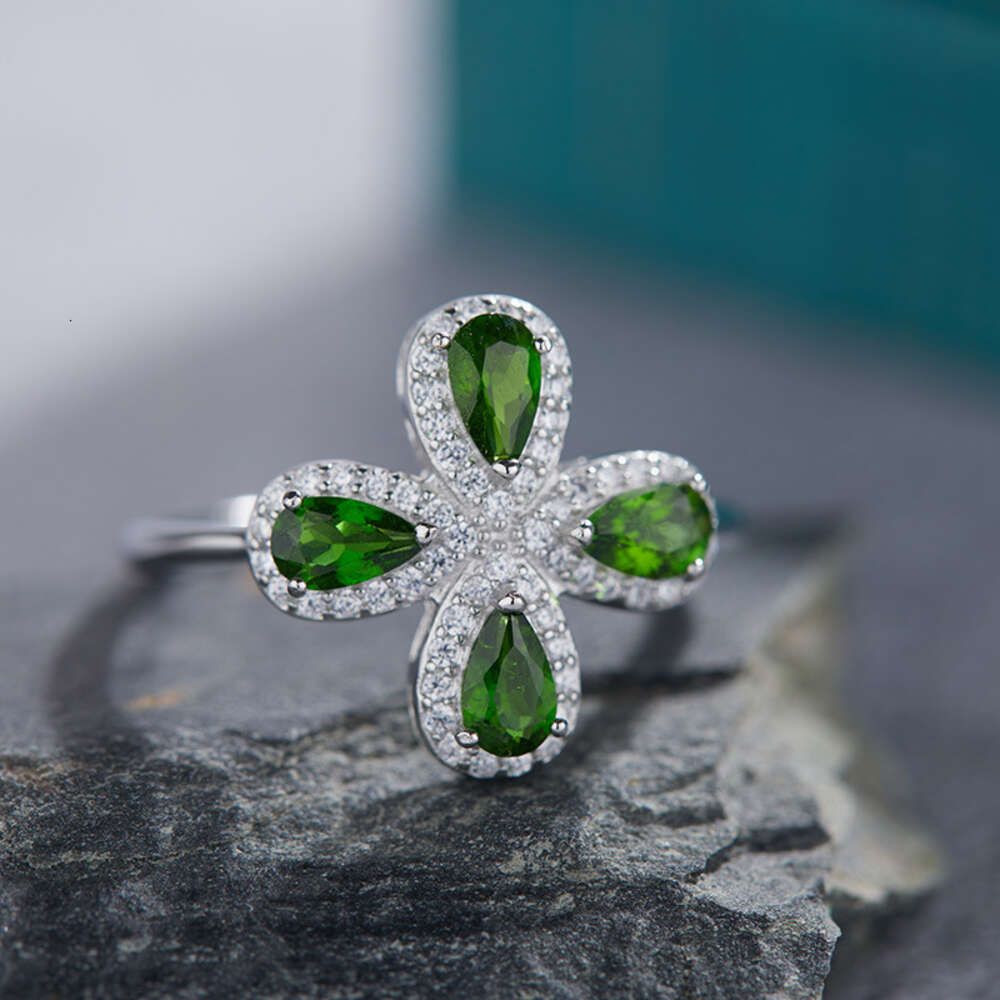 Natural Diopside Ring