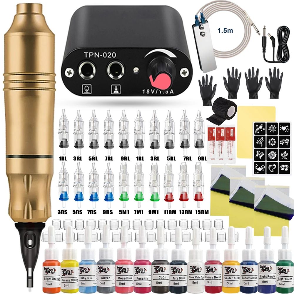 Couleur:Kit de tatouage D