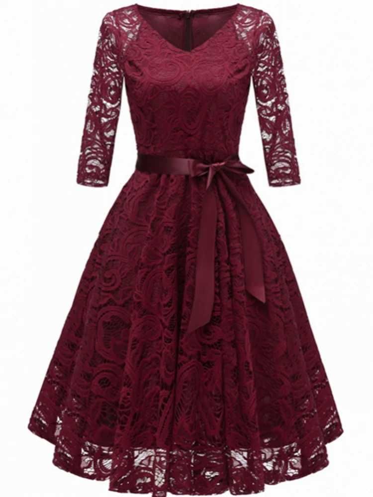 Burgundy Dress