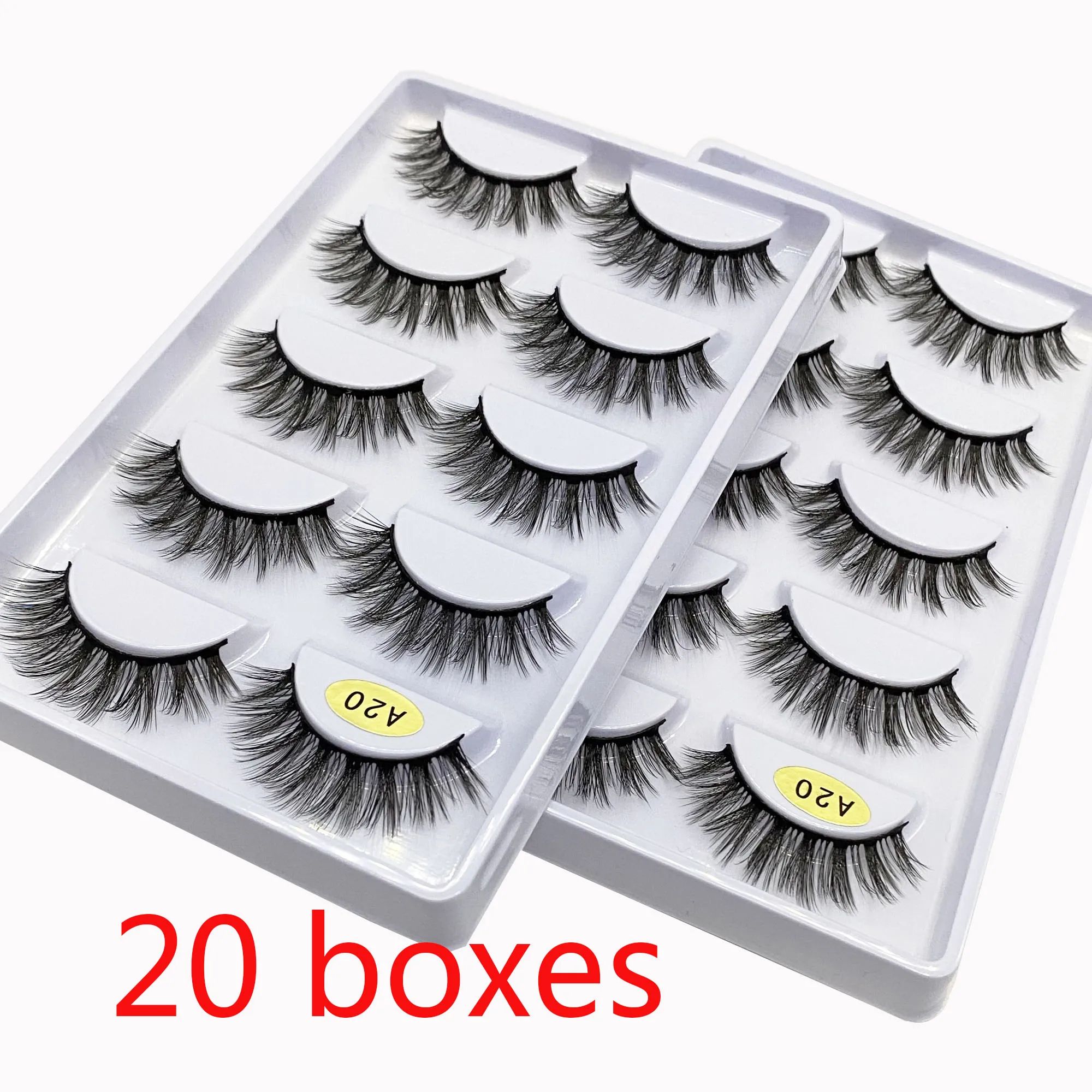 Längd: Eyelashescolor: 20Boxes A20