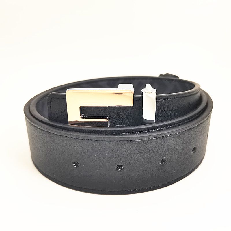 Black + gold and silver buckle