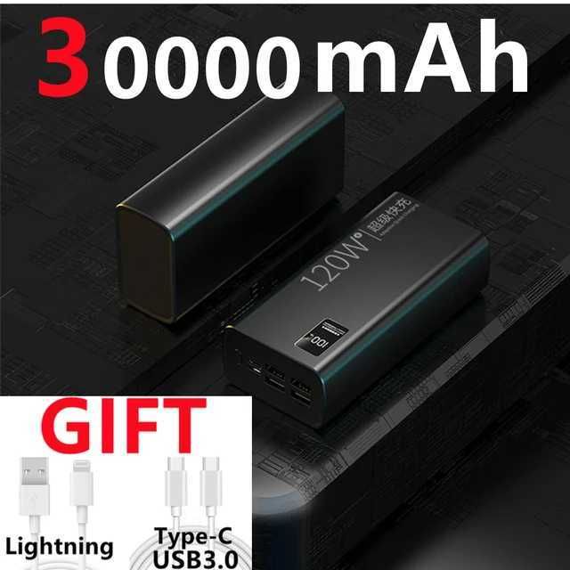 120 W, Schwarz, 30.000 mAh