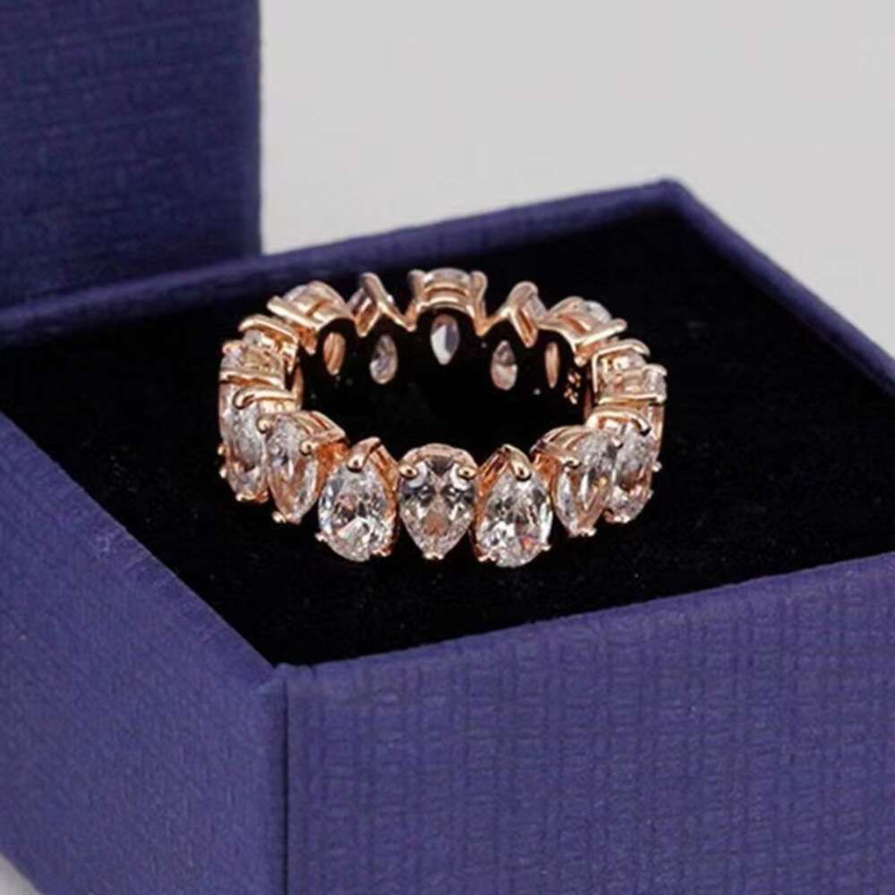 Water Drop Ring Rose Gold Size 7