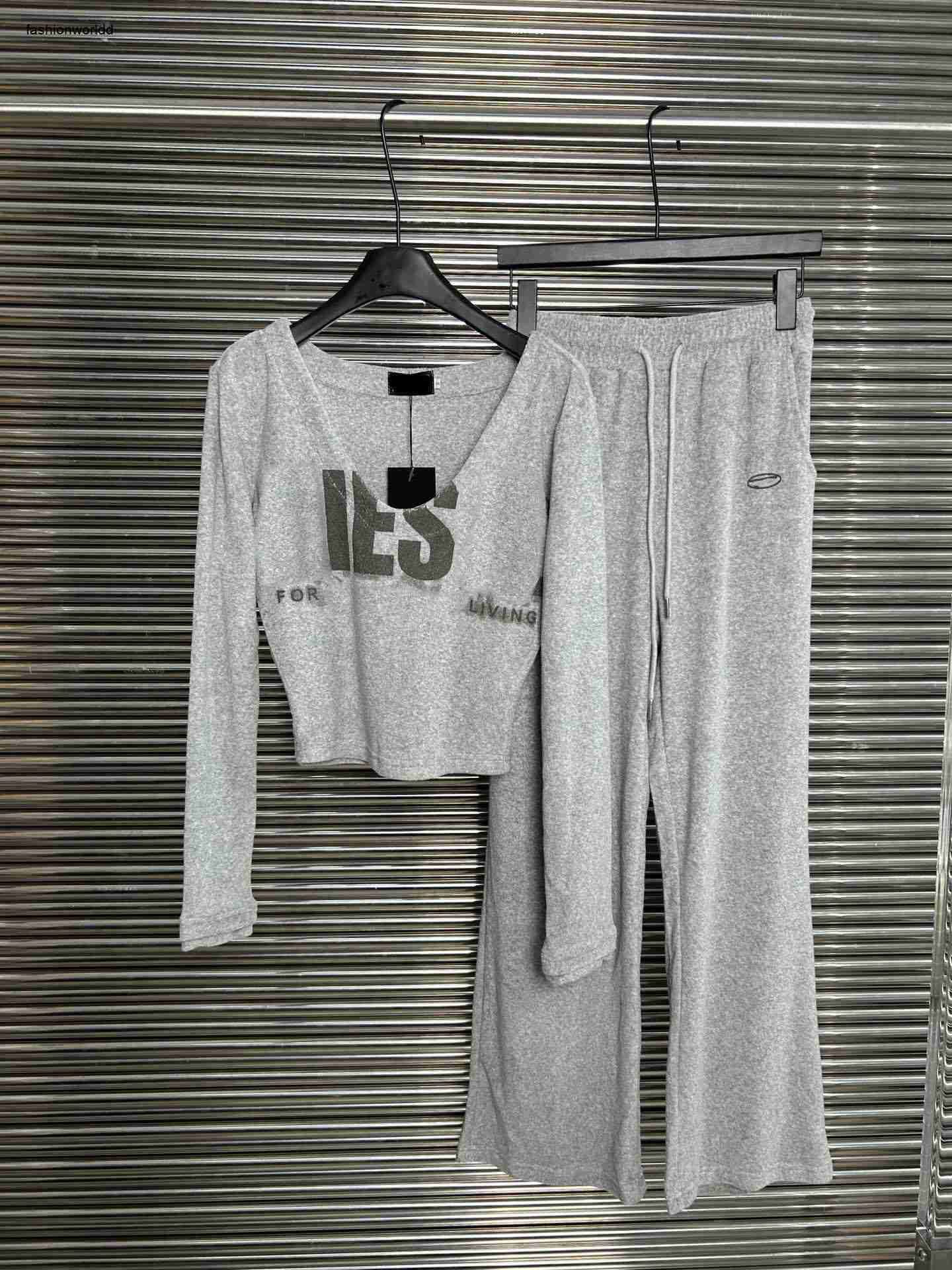 #5-gray pant set