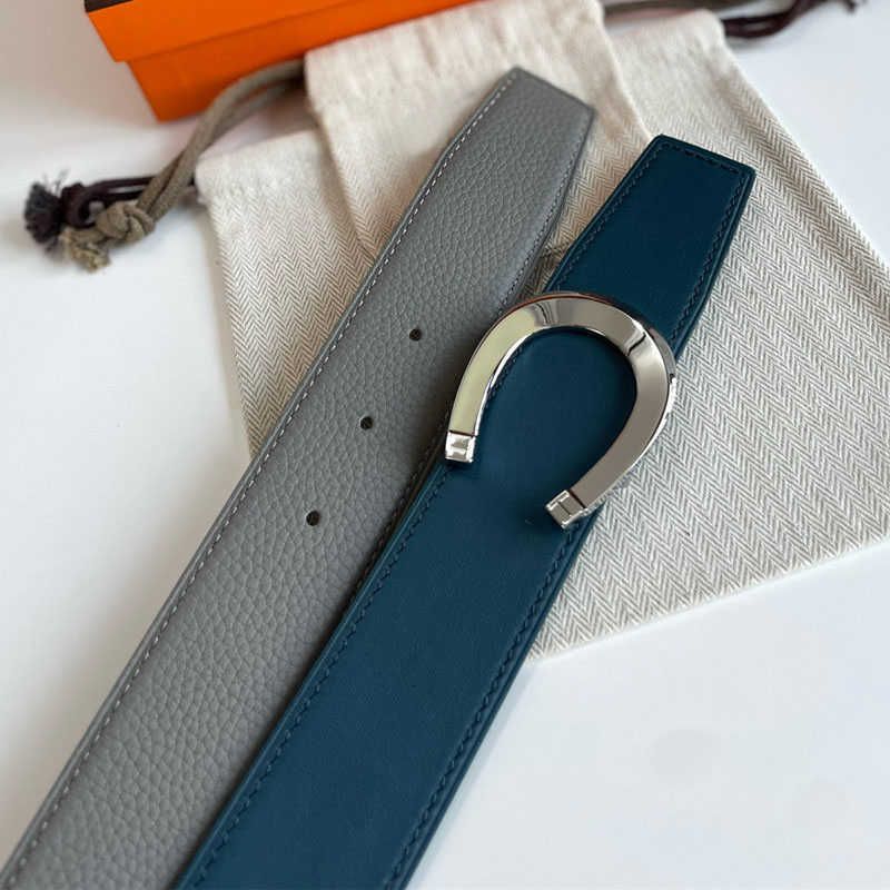 Grey And Blue with Silver Buckle