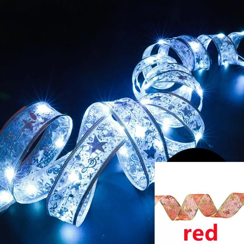 1M-10 LEDs Vermelho-branco