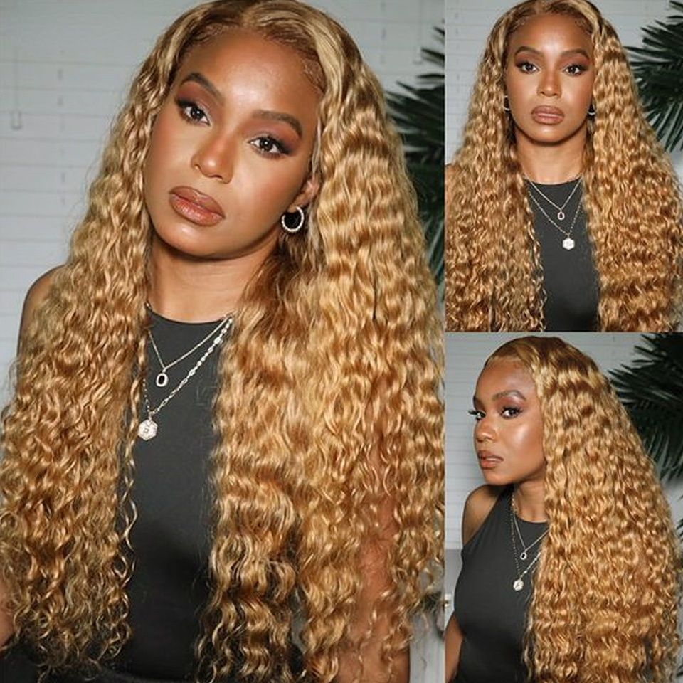 Mongolian Hair Kinky Curly edge Wig Short Bob 13x4 Lace detail view 5