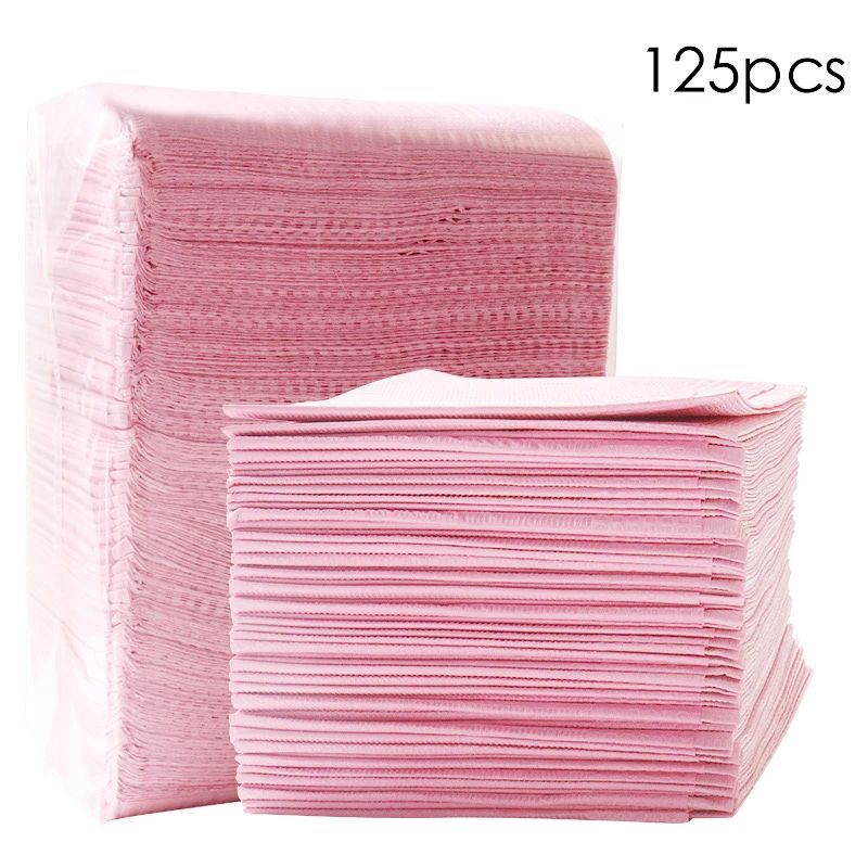 Tampon de nettoyage rose 125 pièces