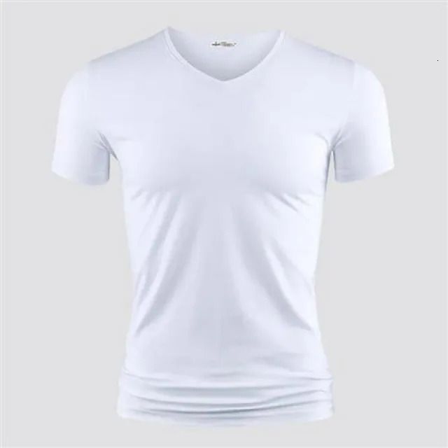 White Vneck