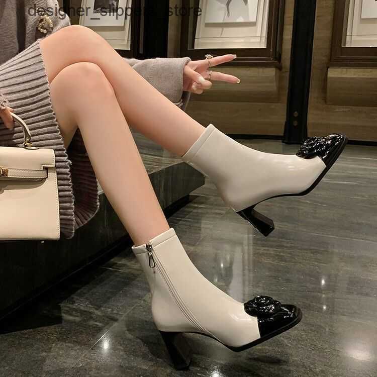 White Single Lining Heel Height 7cm