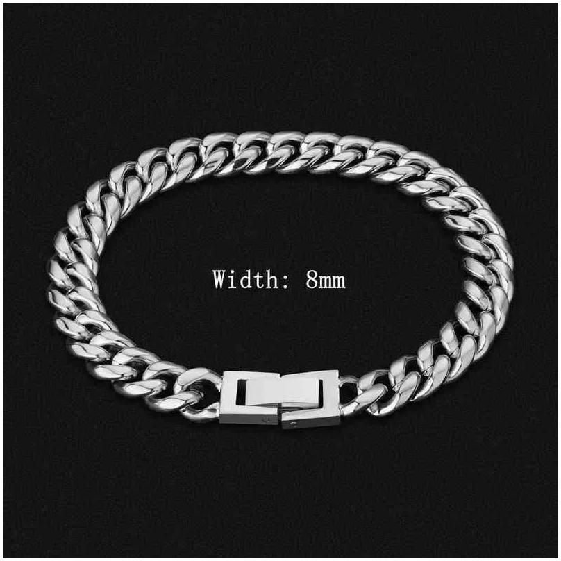 Bracciale in argento da 8 mm-8,5 pollici (21.59 cm)