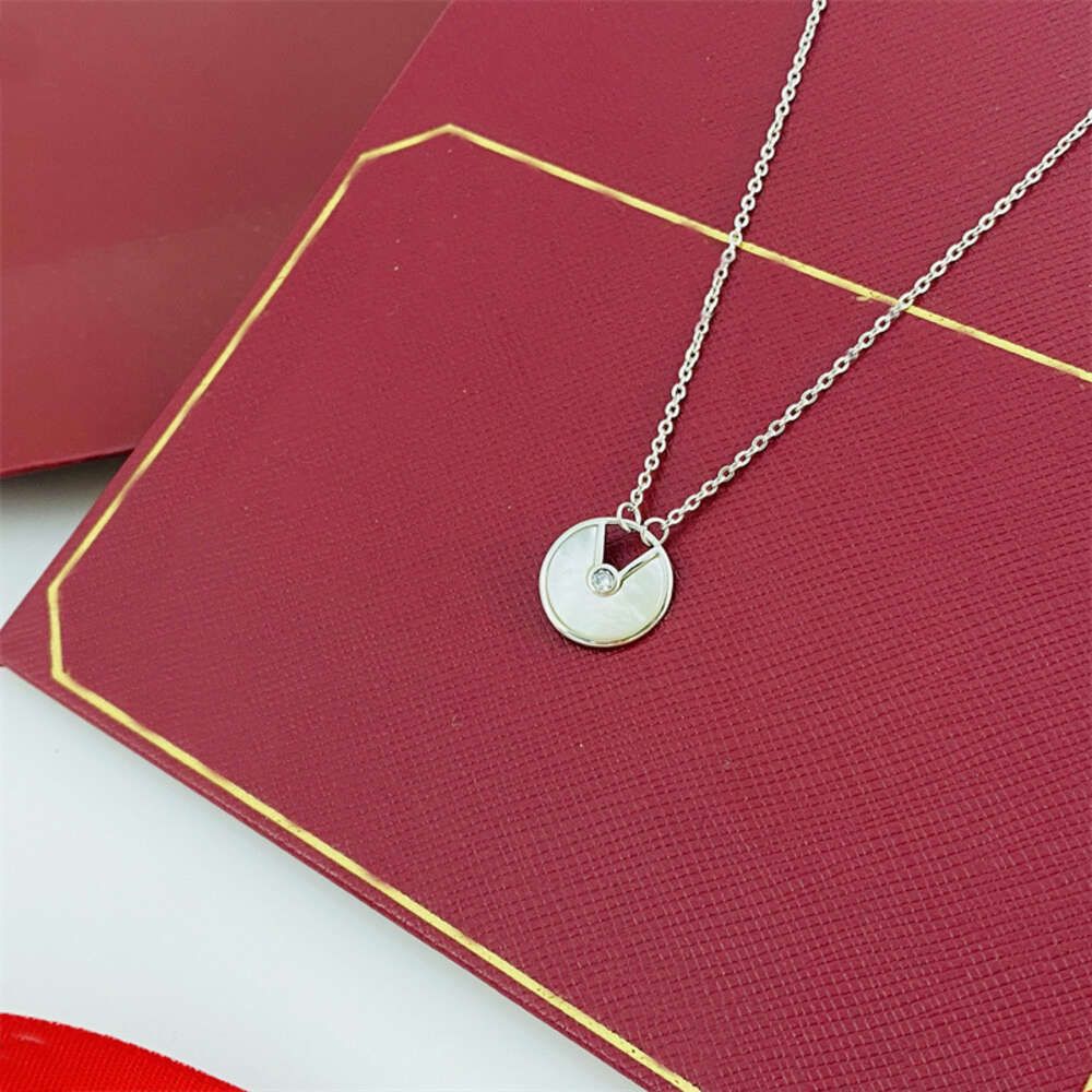 Silver+white. Kaga Necklace Amulet