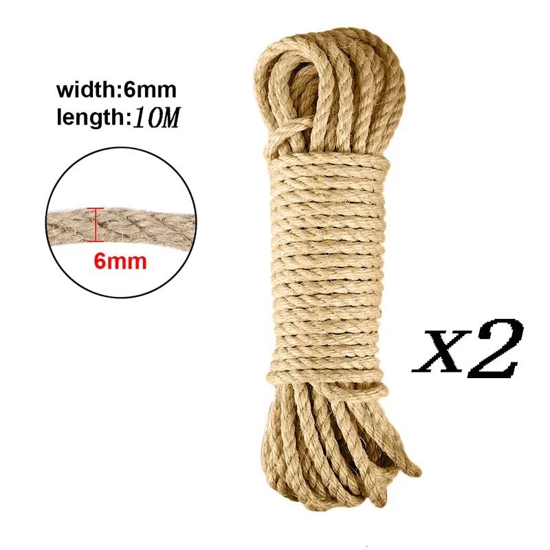 6mm-Jute（10m）2pcs