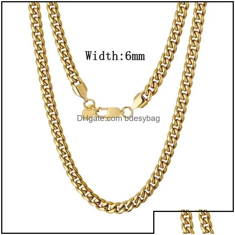 Collana in oro da 6 mm-22 pollici (55,88 cm)