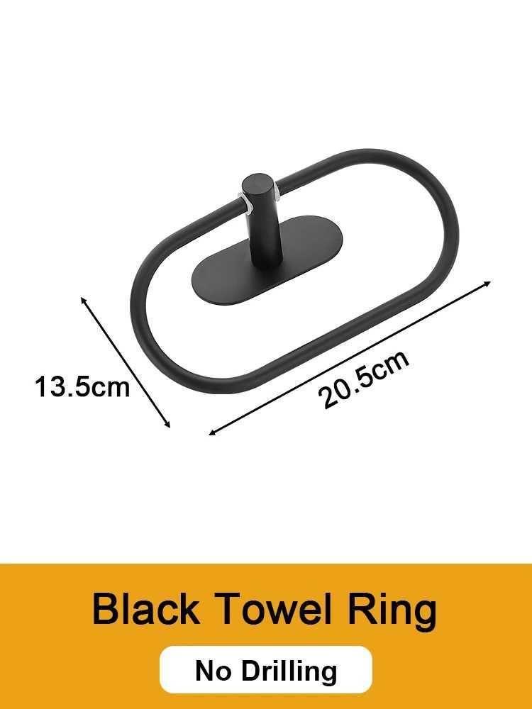 Black Towel Ring
