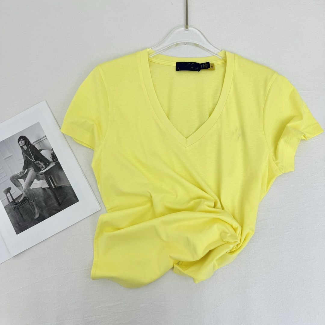 V neck yellow