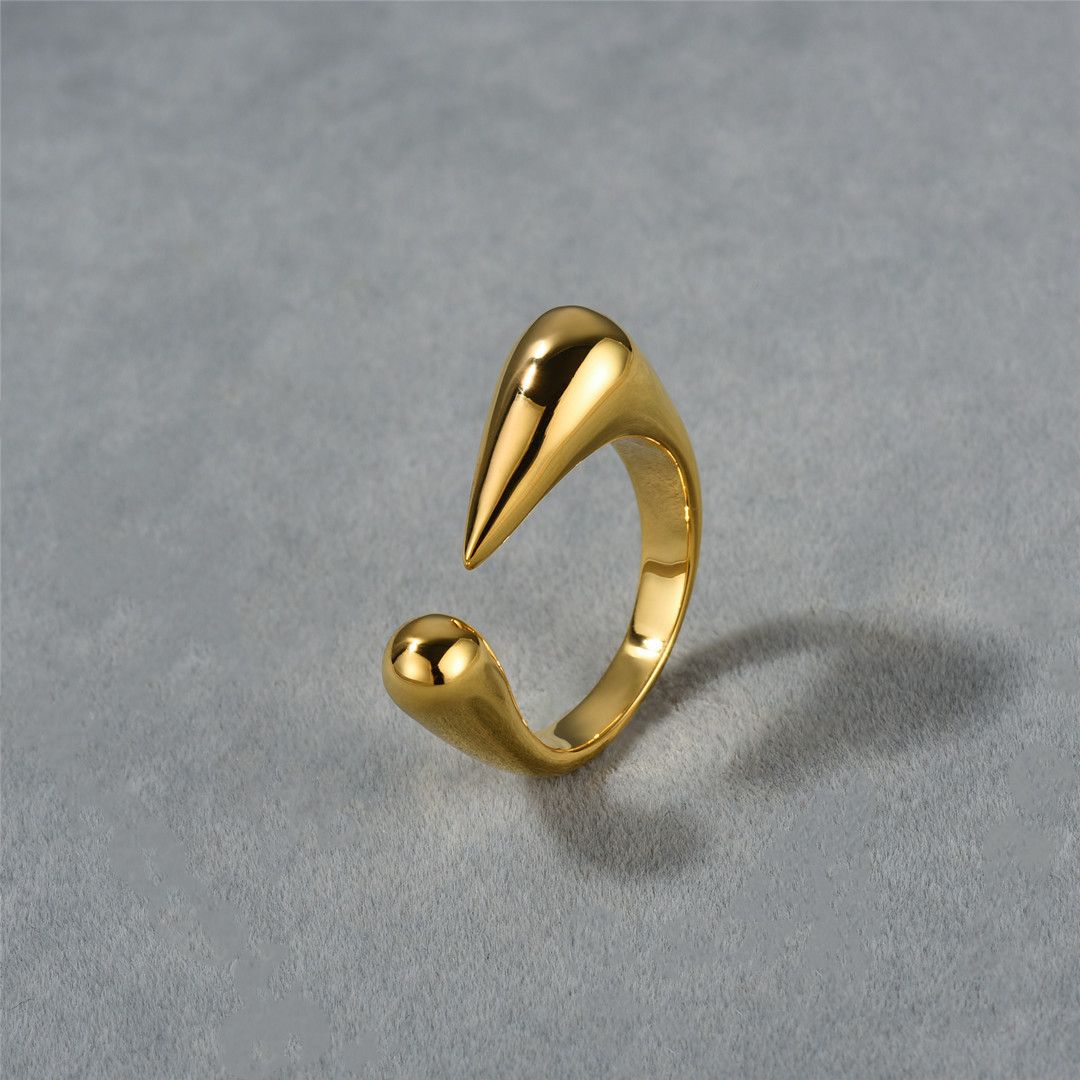 One Exclamation Mark Gold Ring