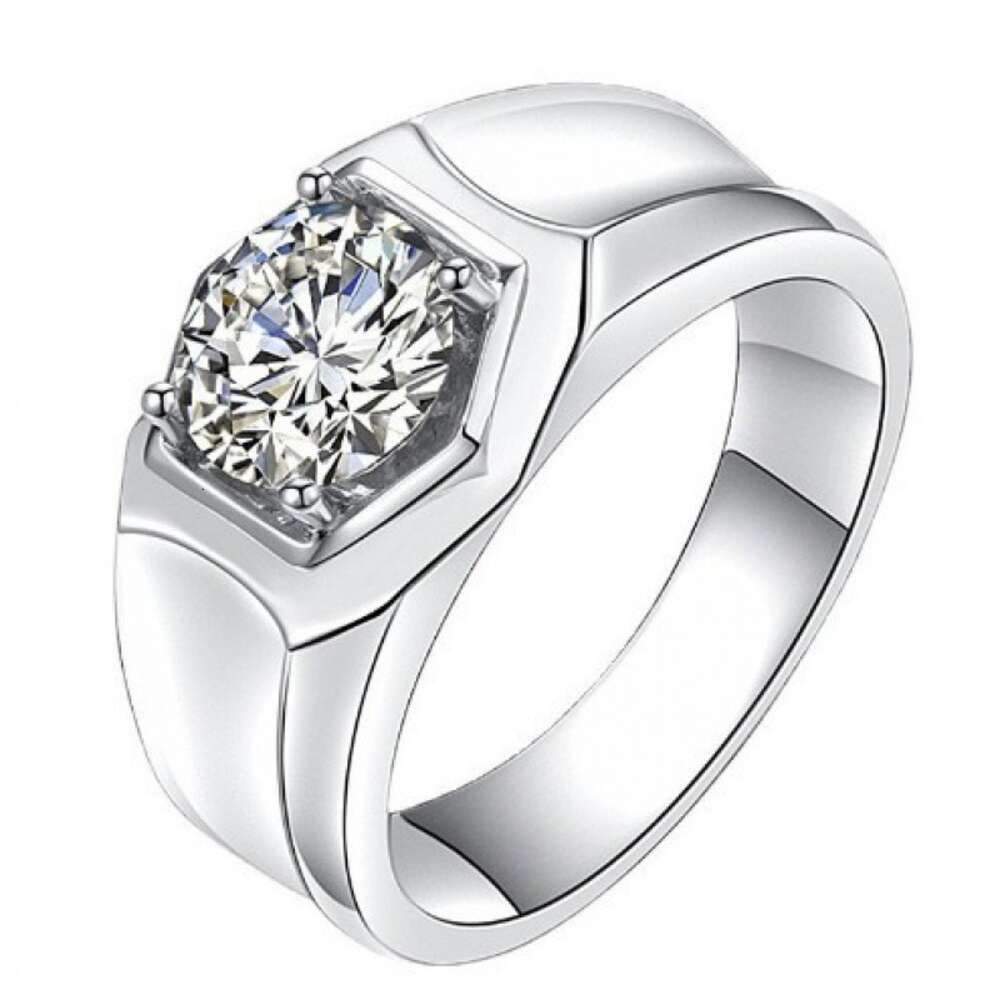 Bague de diamant élégante à 2 carats [blanc