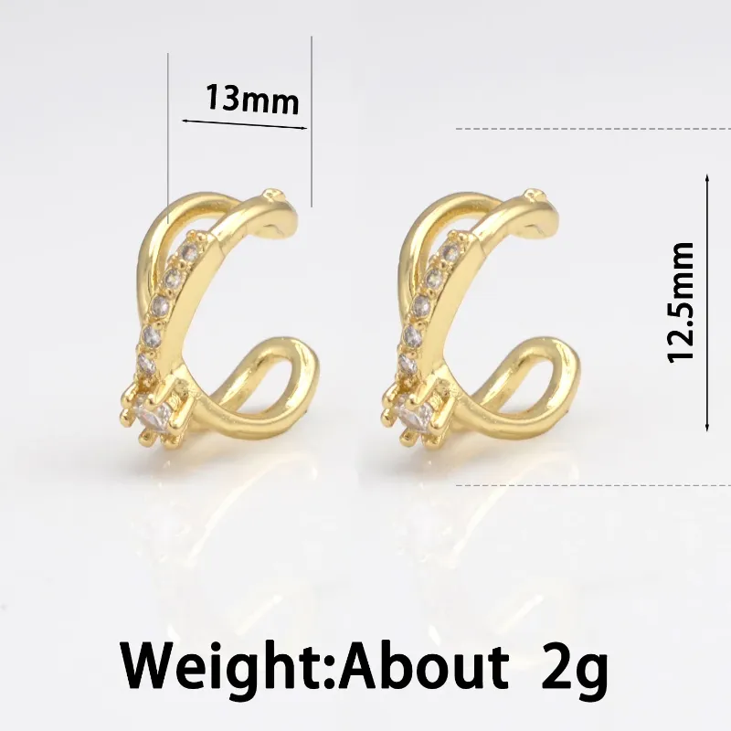 3 Pairs 6 Pieces EQ16-5-Gold