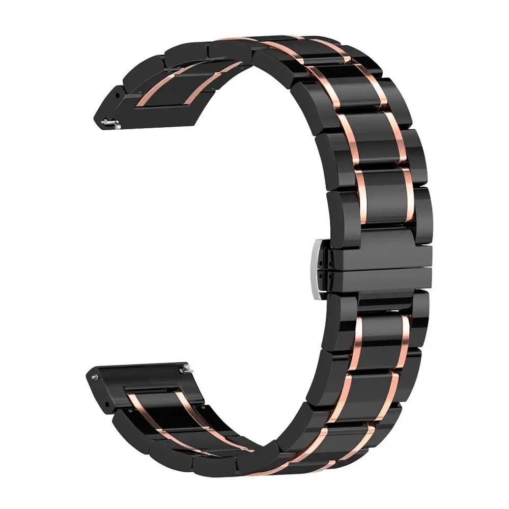 Czarna Rose Gold-22mm