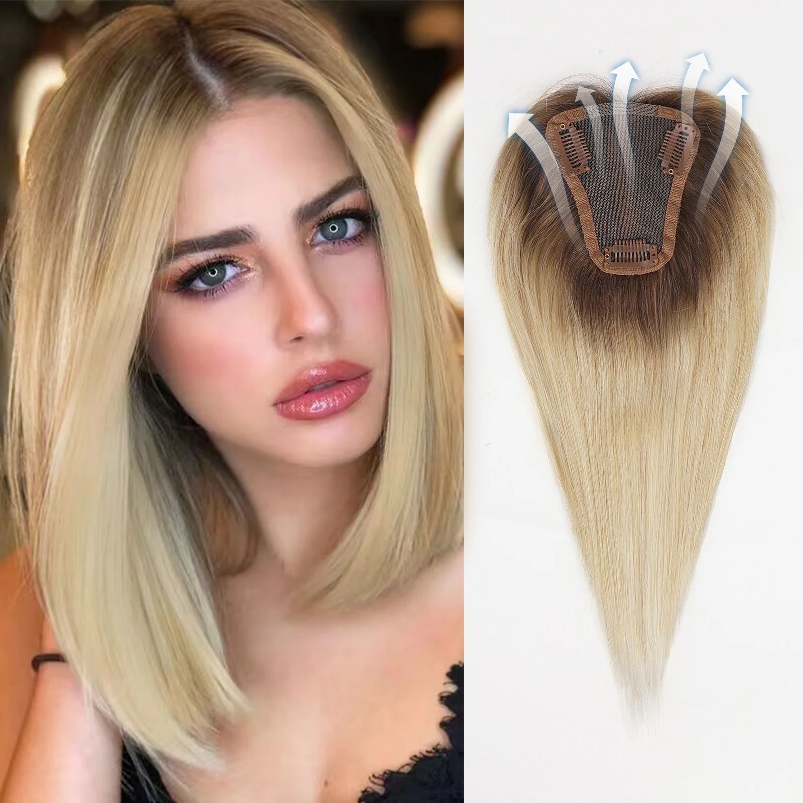 لون Toupee: Ombre Blonde