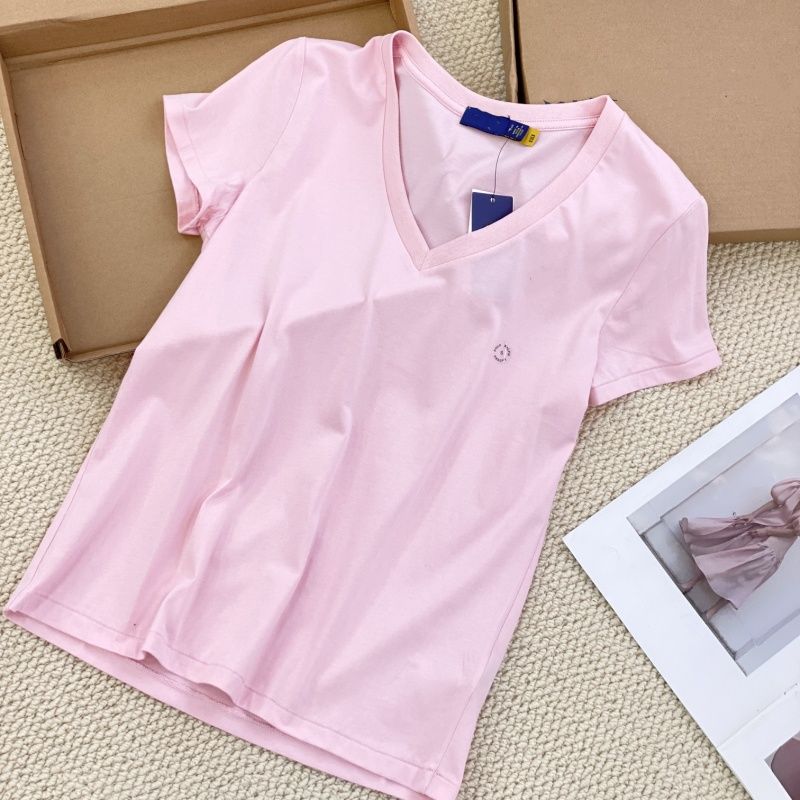 V neck pink