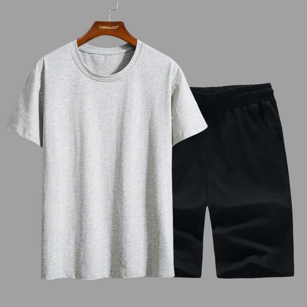 Light Gray+black Shorts