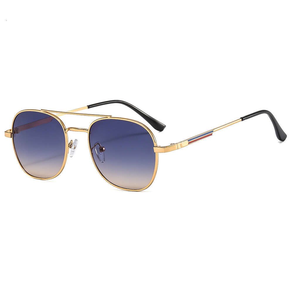 Gold Frame Gradient Blue Yellow