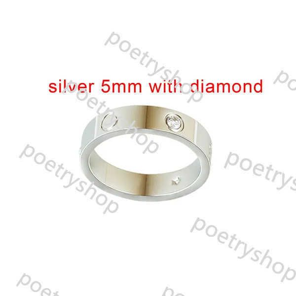 Silver med sten 5mm