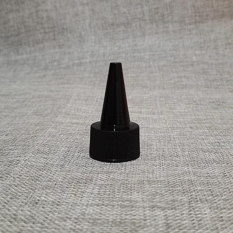 250ml black bottle black pointed cap