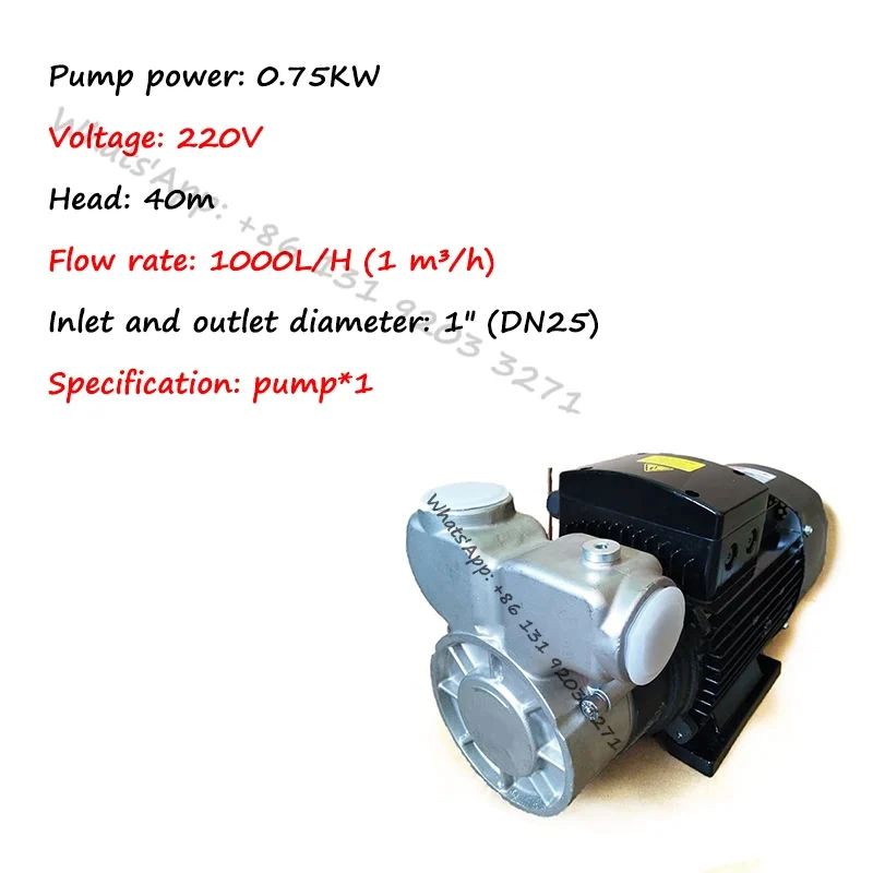 Farbe:0,75 kW 220 V Pumpe