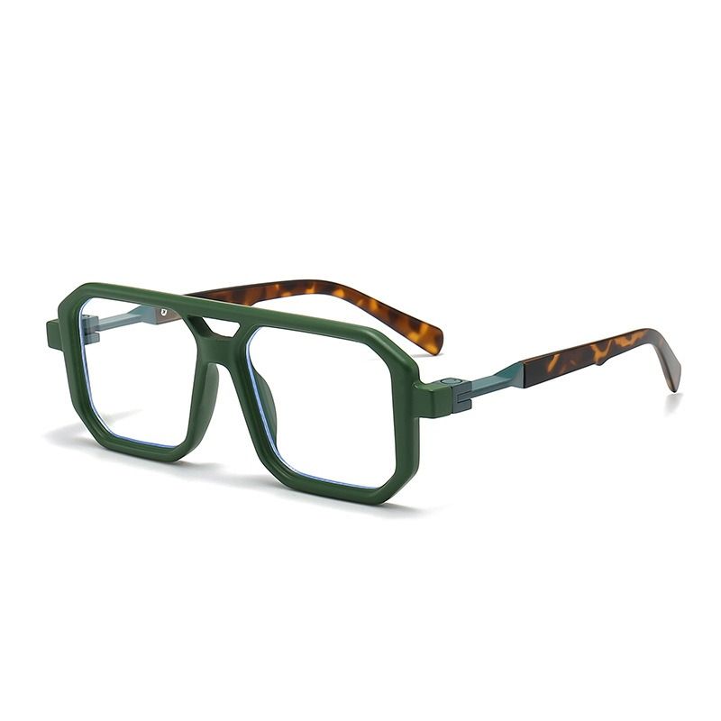 Green Leopard print frame clear