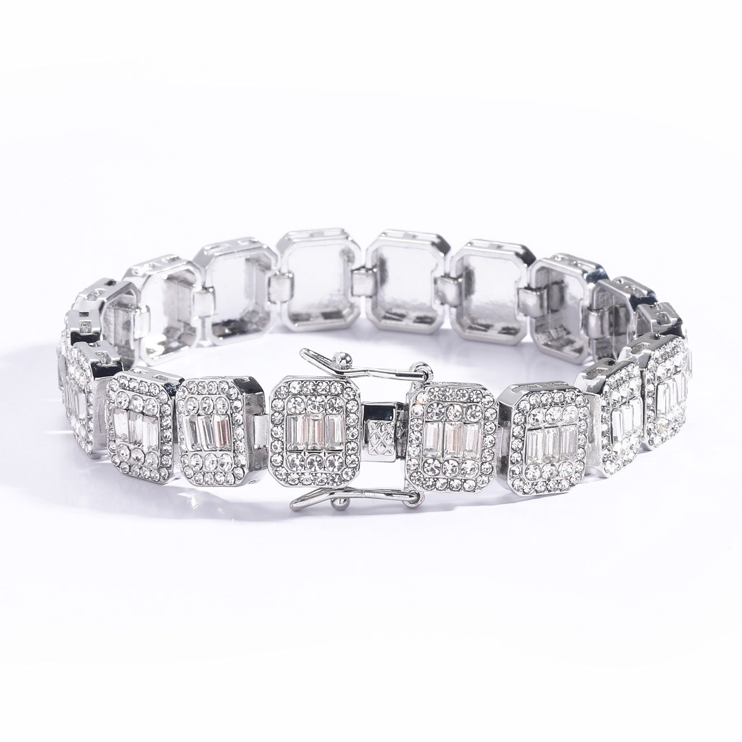 Bracelet de bracelet en argent-8inch