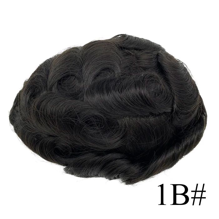 Toupee Color:1B#