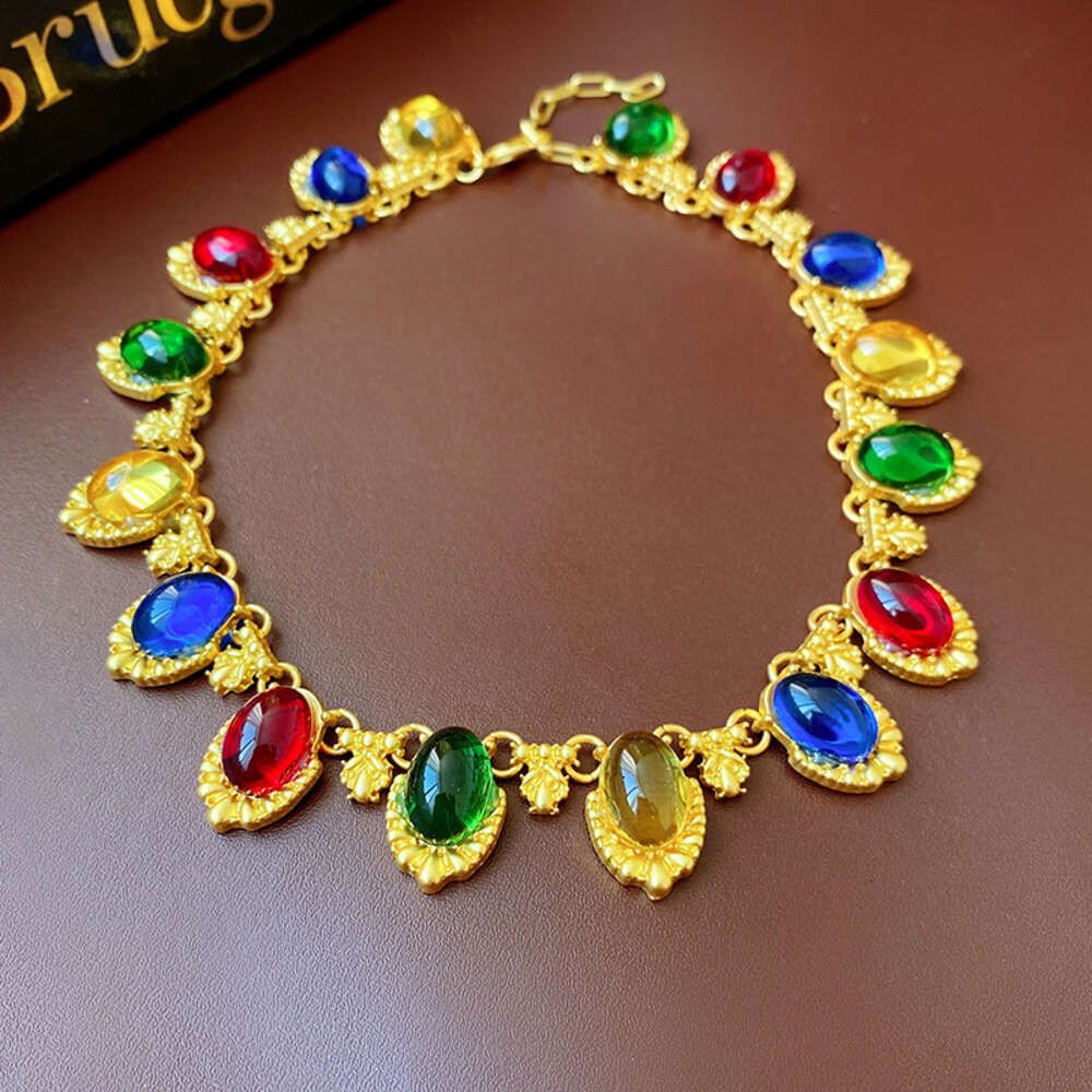 22 # Necklace - Colored Oval