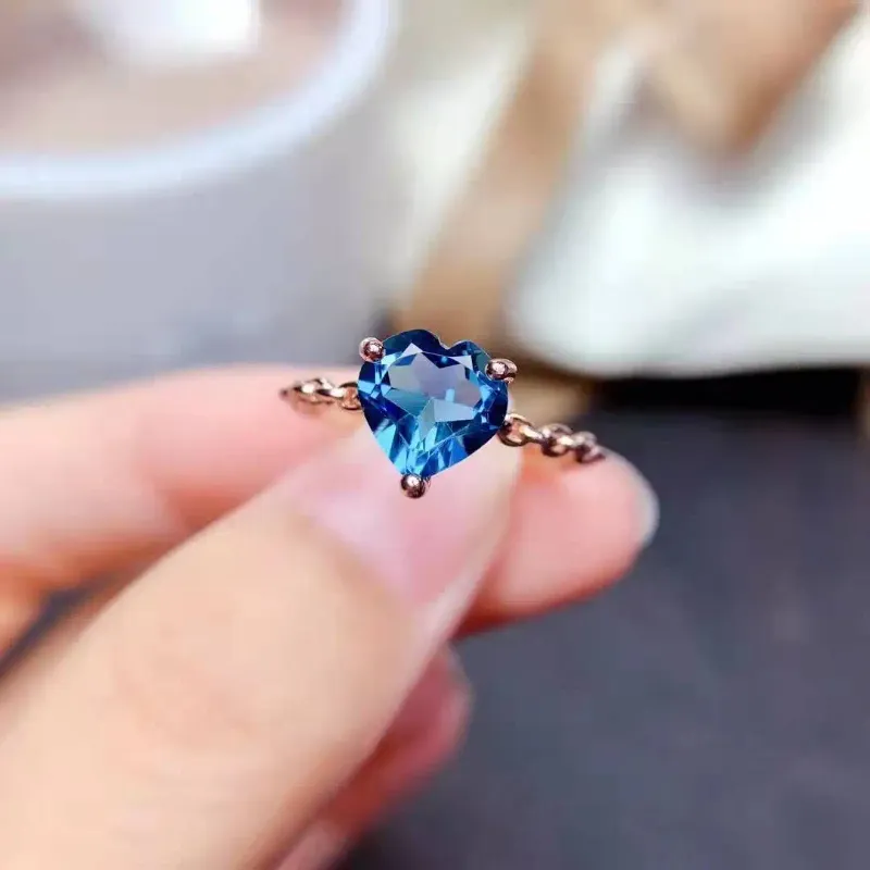 London Blue Topaz Platinum-Slapted