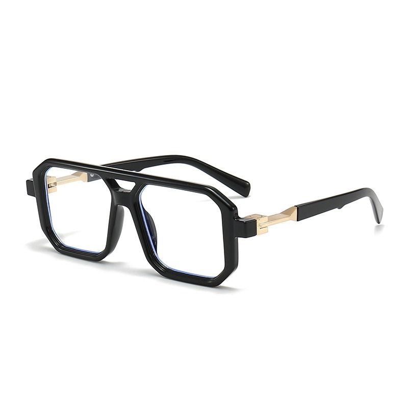 Black frame clear lens