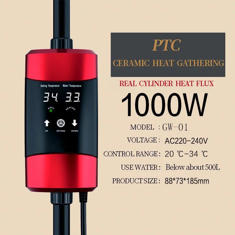 Color:GW-01 1000WSize:AU adapter plug