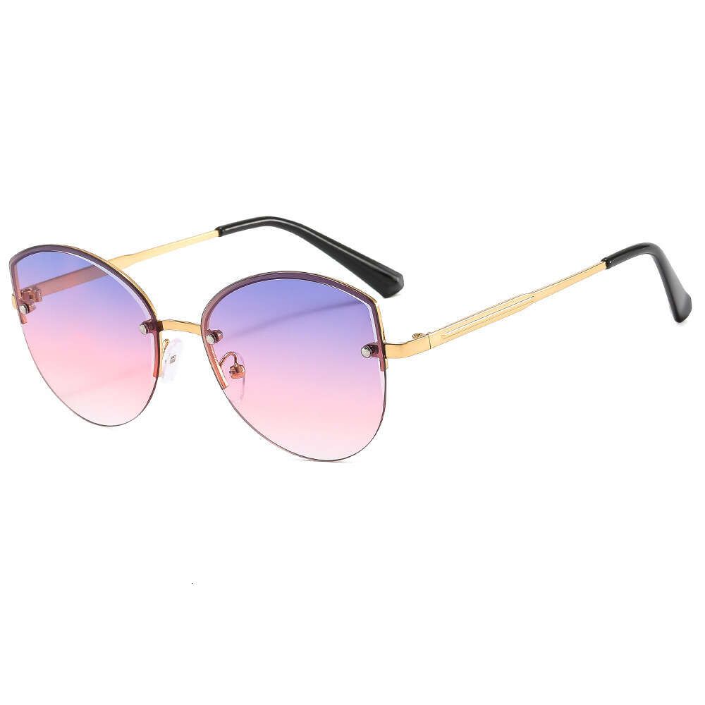 Gold Frame Gradient Blue Pink