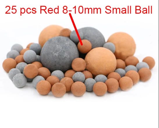 Color:25pcs 8mm-10mm Red