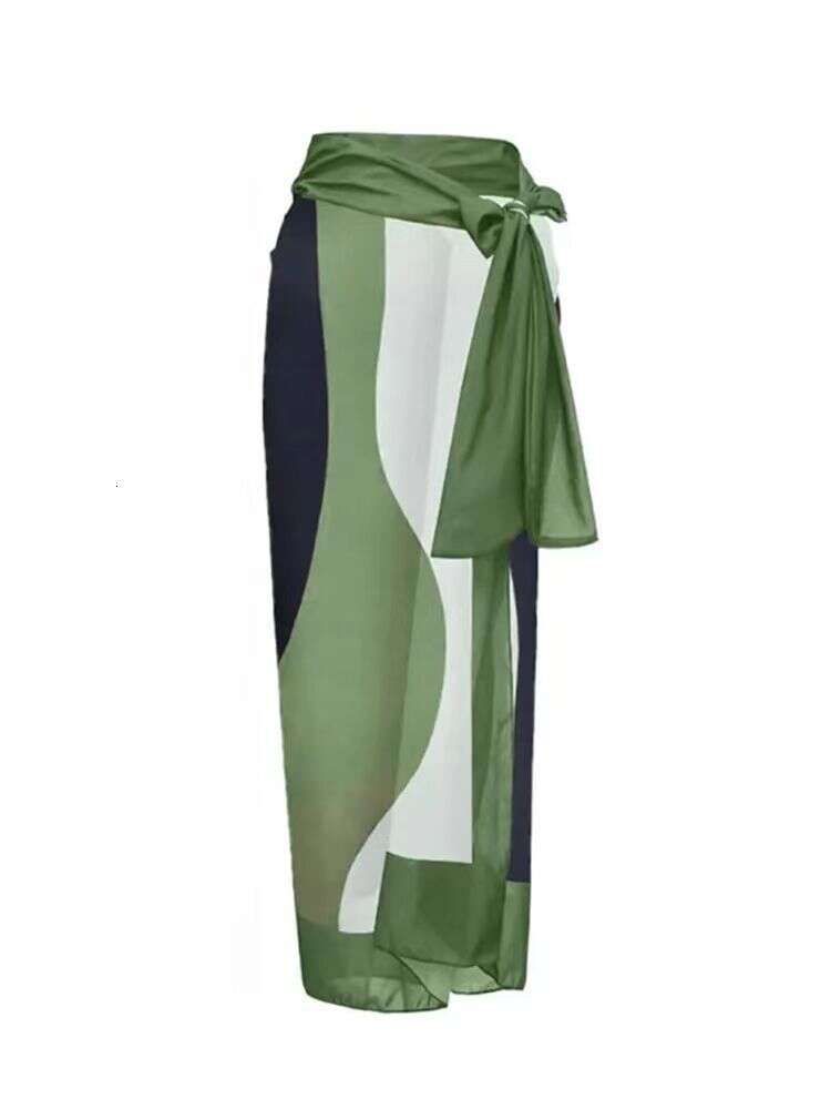 Green Gauze Skirt