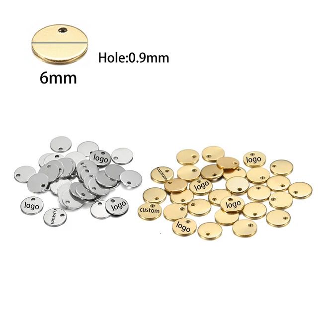 6 mm ronde 01-gouden kleur