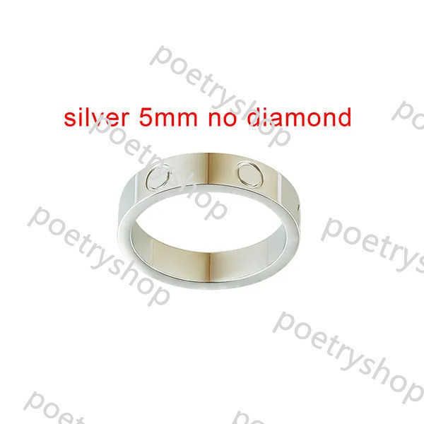 silver ingen sten 5mm