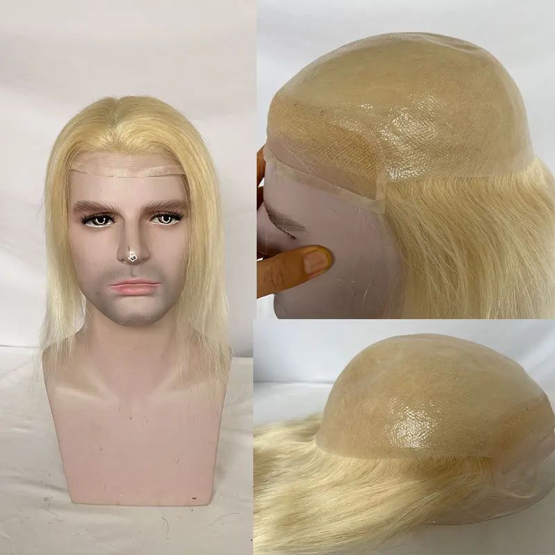 Toupee Color:Lace Front With PU