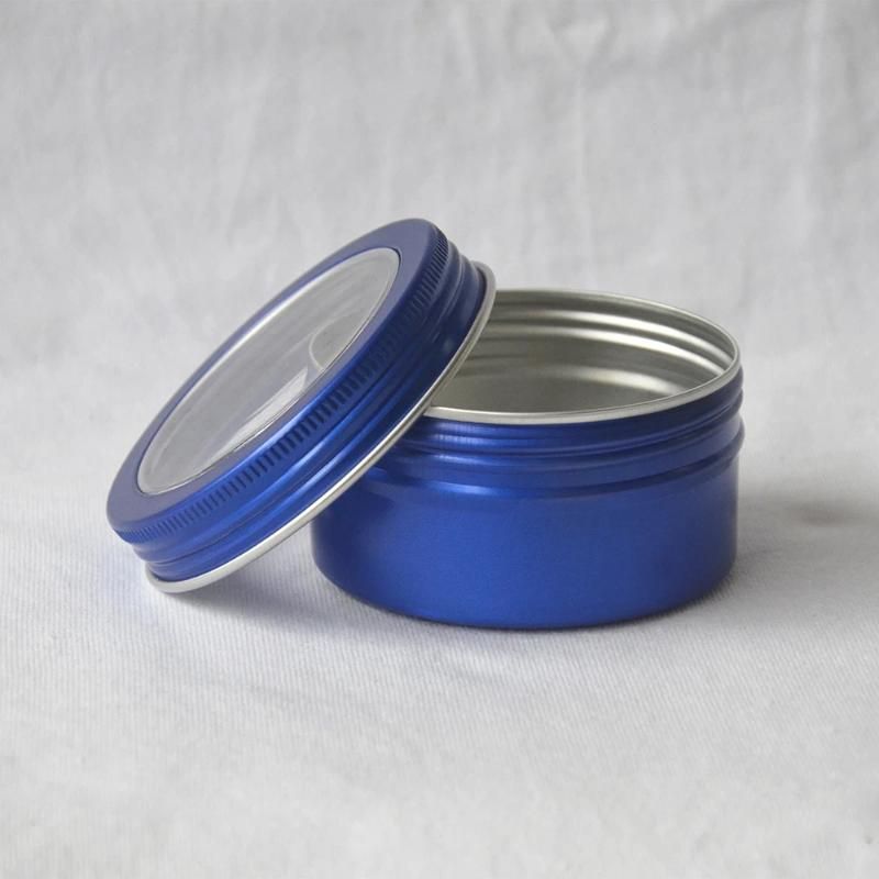 80ml 2.7oz metal alüminyum mavisi
