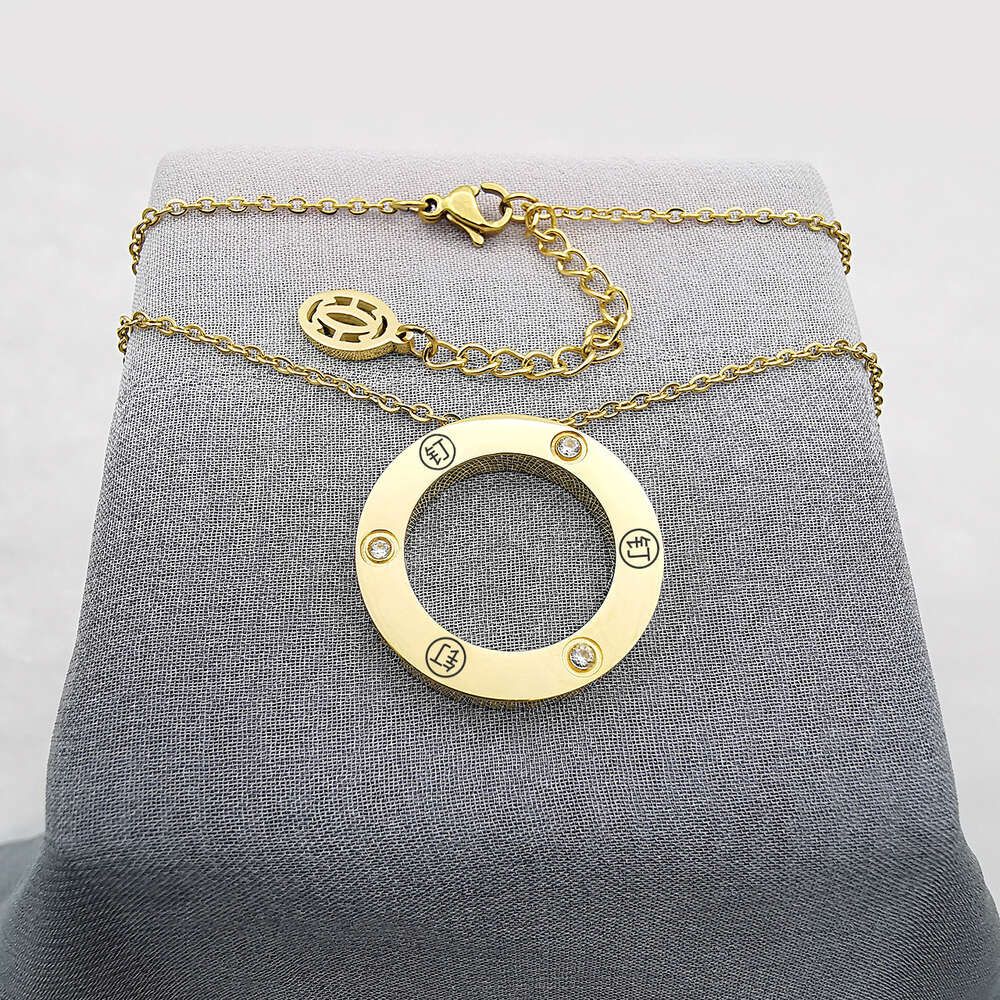 KJ Gold 3 Diamond Ring ketting