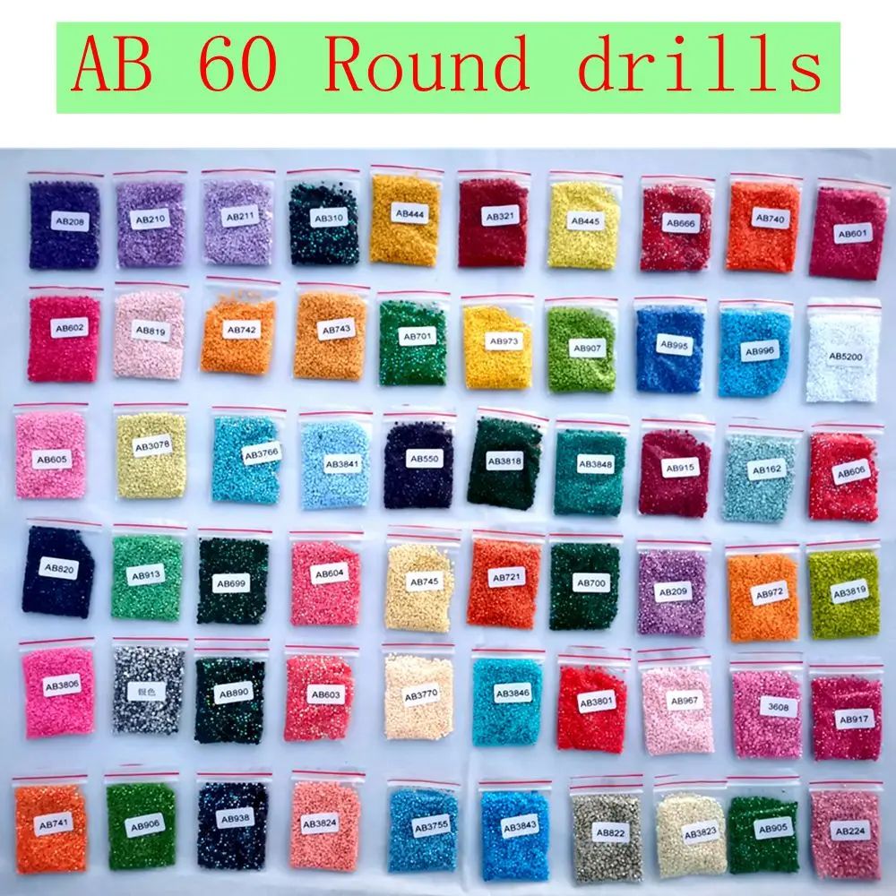 Color:AB 60 Round-2000pcs