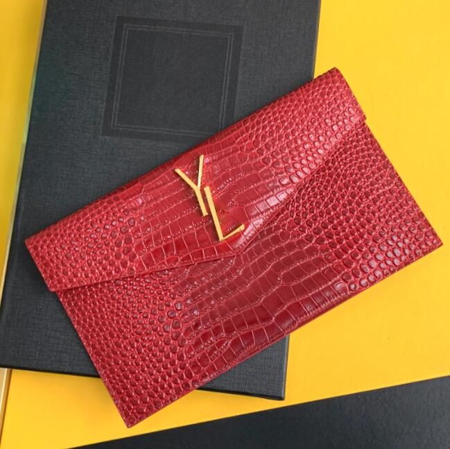 Red crocodile patterned gold