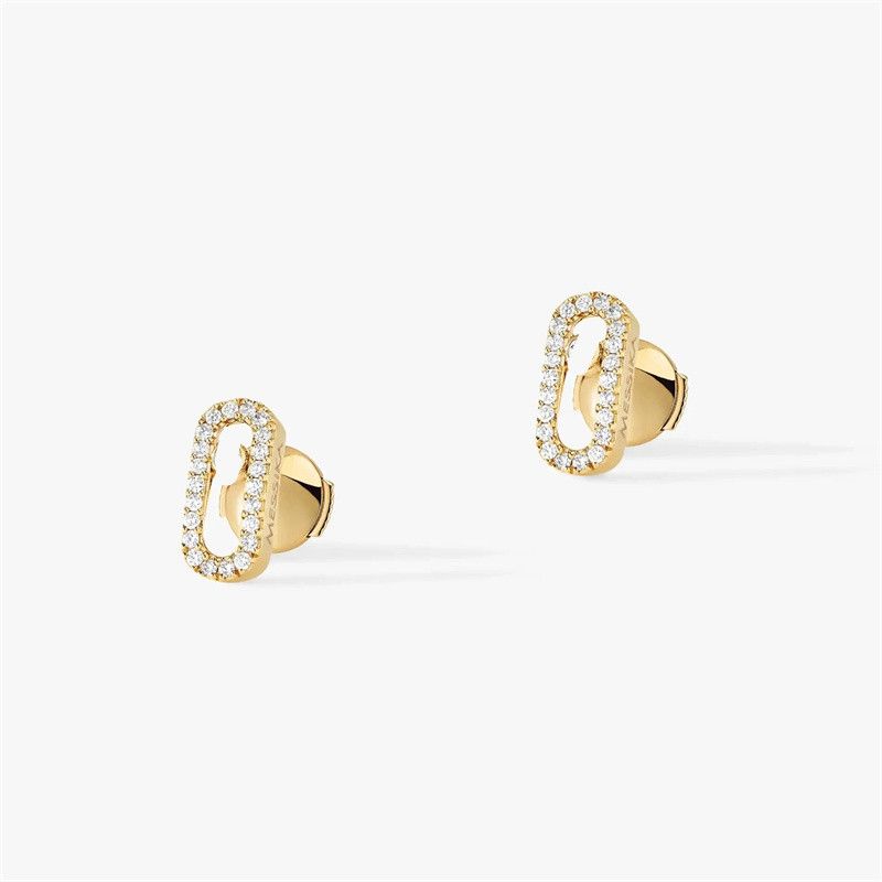 NO.1 gold earrings