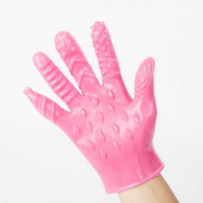 Pink Wolf Teeth Gloves -1 Piece